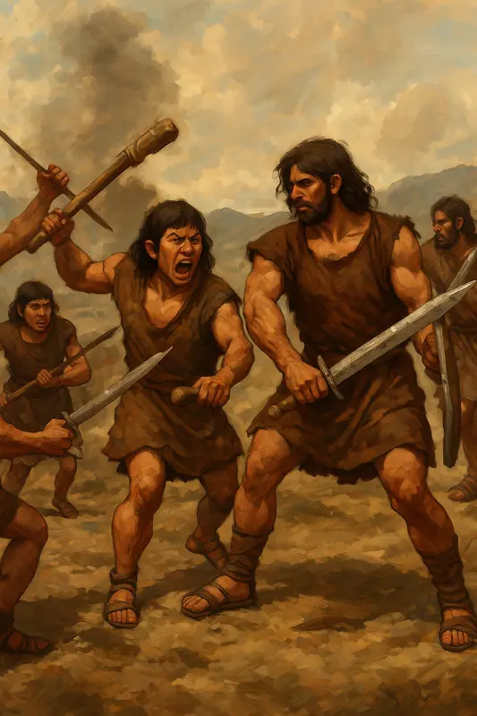 The first war between Iranian and Turanians