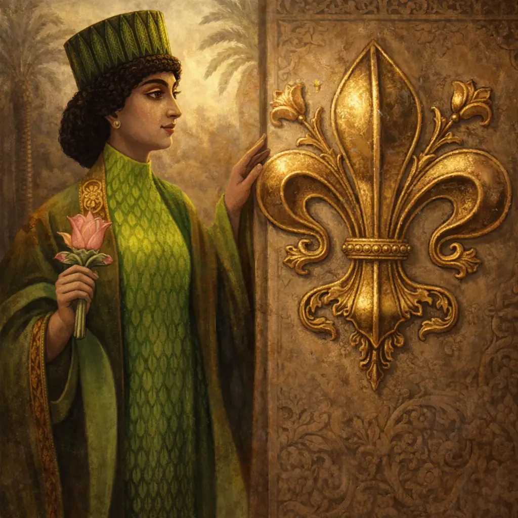 Persians and Iris symbol emblem